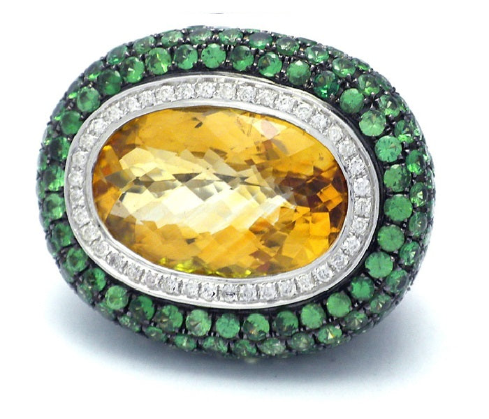 Citirine topaz ring 1